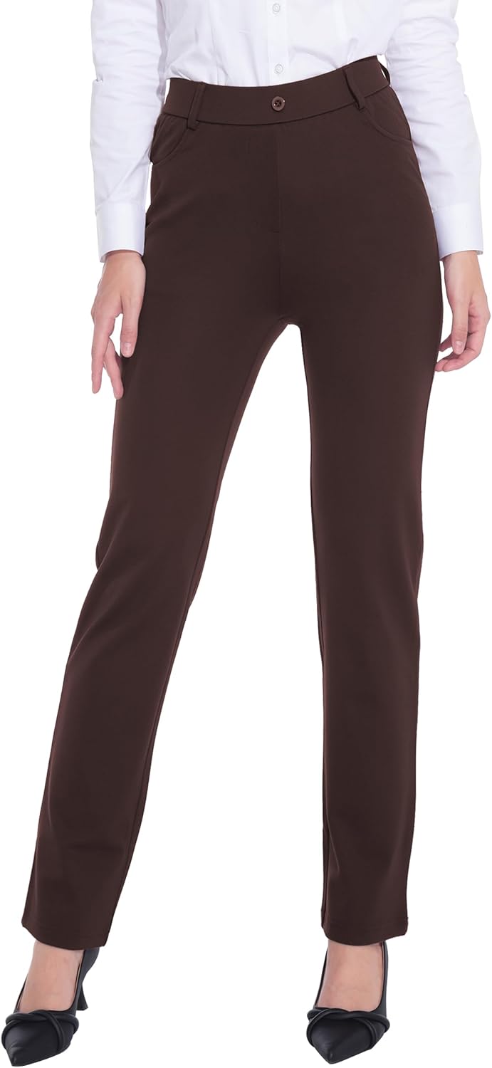 ZTN Women's Stretchy Dress Pants for Work and Business Casual