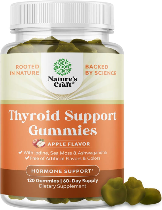 Vegan Thyroid Gummies with Sea Moss for Comprehensive Support