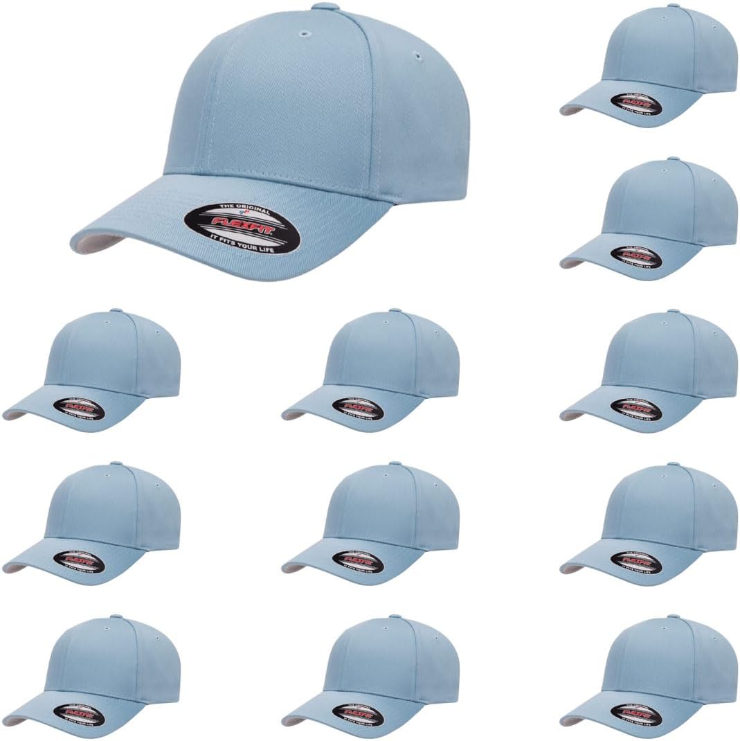 Flexfit Wooly Combed Premium 6-Panel Baseball Cap for Comfort