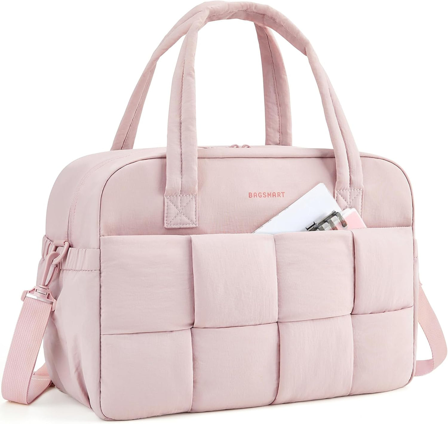 BAGSMART Gym Bag for Women: Stylish Puffer Duffle for Travel