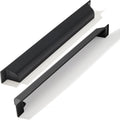 7 in Center to Center Matte Black Cup Pulls 5 Pack - Elegant Hardware