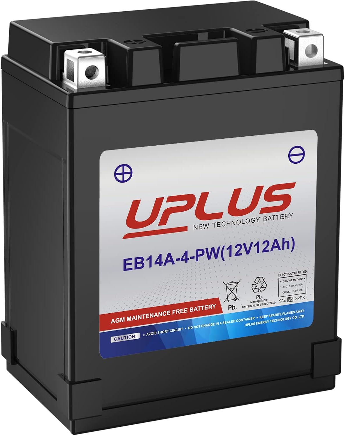 ATV Battery YB14A-A2 - UPLUS Maintenance Free Powersports Battery