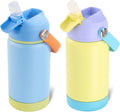 Kerilyn 12oz Kids Water Bottle 2 Pack - Insulated Leak-Proof Set