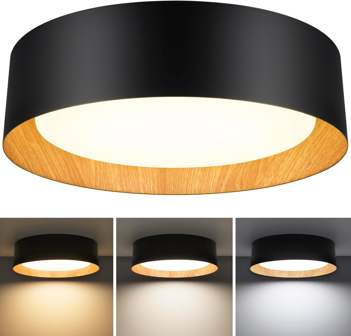 Flush Mount Ceiling Light with Adjustable Color Temperature