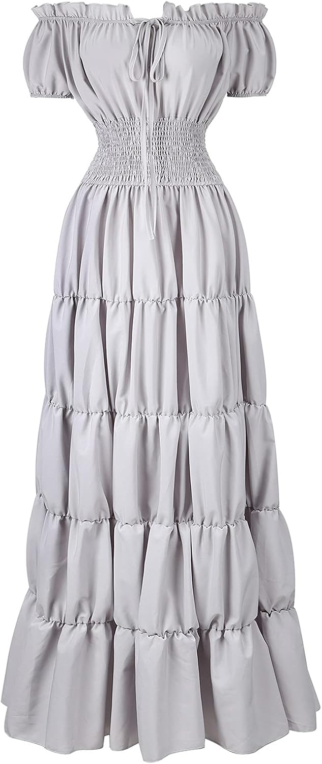 Renaissance Costume Women Medieval Chemise Dress for Events