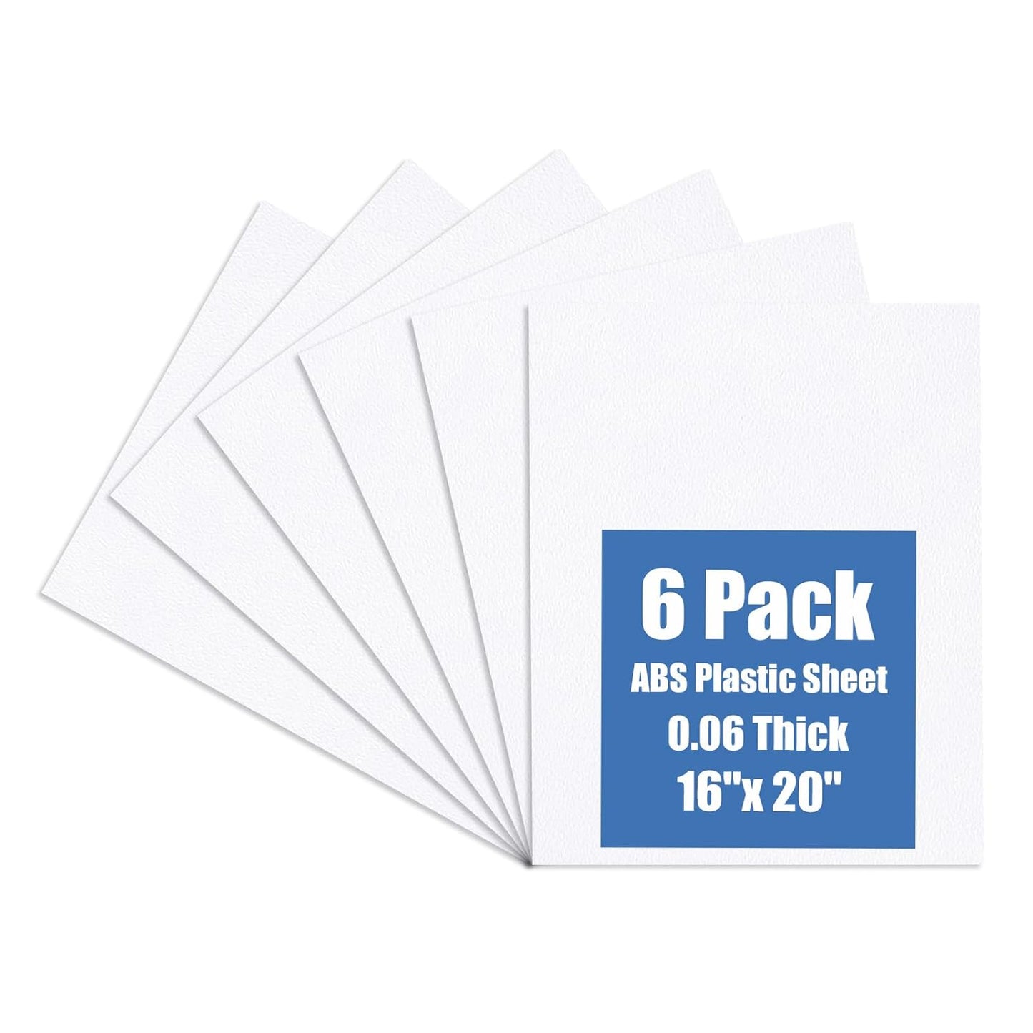 Flexible Moldable ABS Plastic Sheets for DIY Projects - 6 Pack