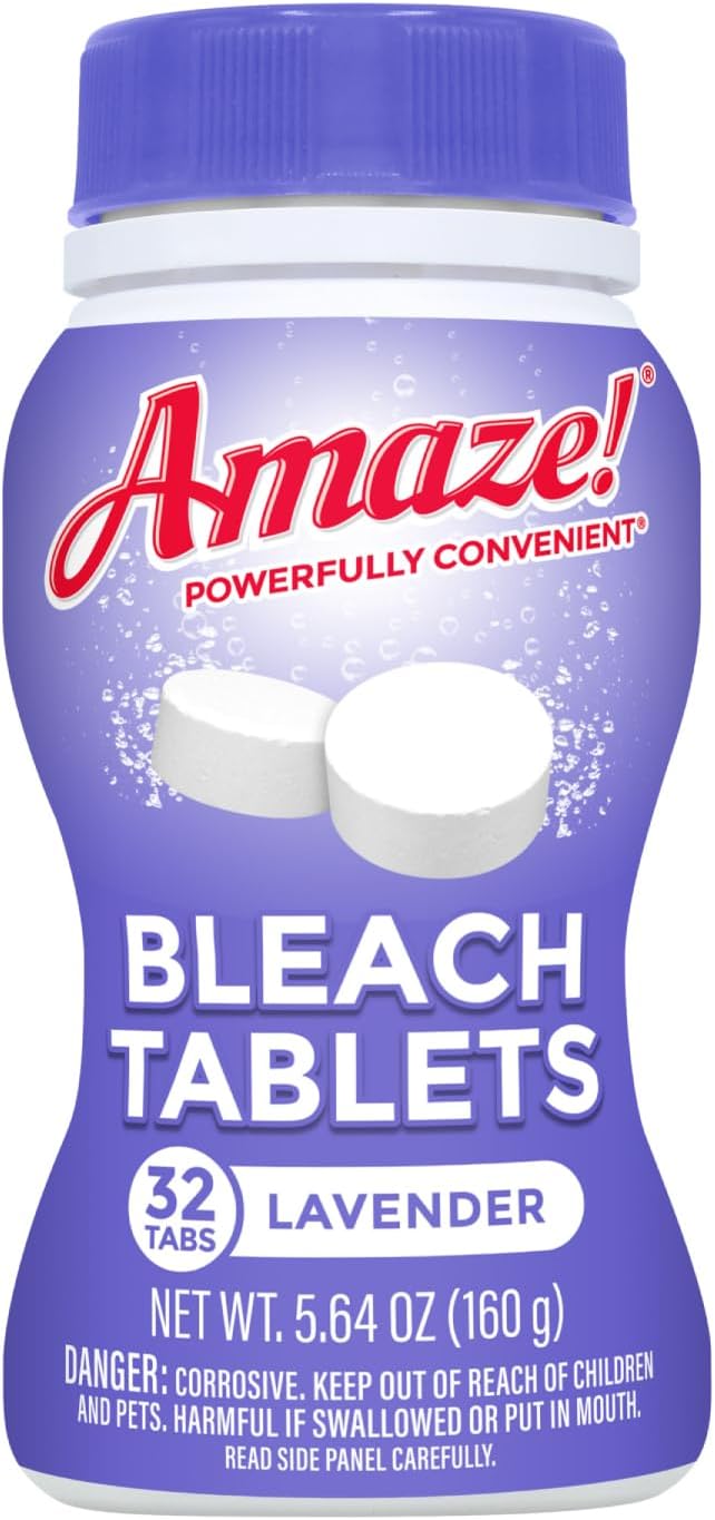 AMAZE Lavender Bleach Tablets - Ultra Concentrated Cleaning Power