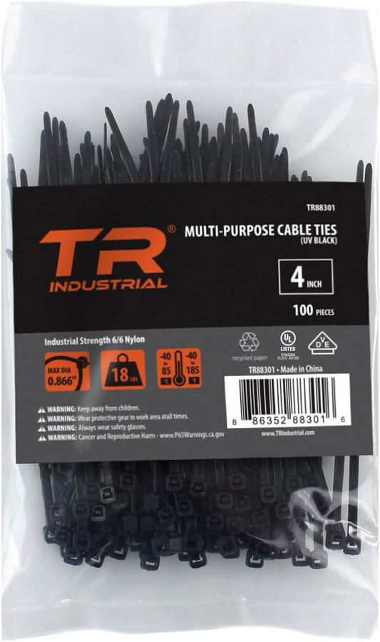 100 UV Resistant Cable Ties, 4 - TR Industrial