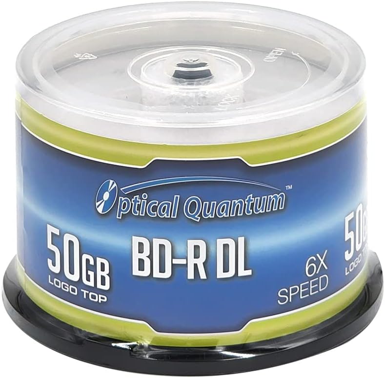 Optical Quantum 50 GB 6X Blu-ray Double Layer Recordable Discs