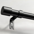 Extra Long Black Metal Curtain Rods 32 to 240 in - Heavy Duty