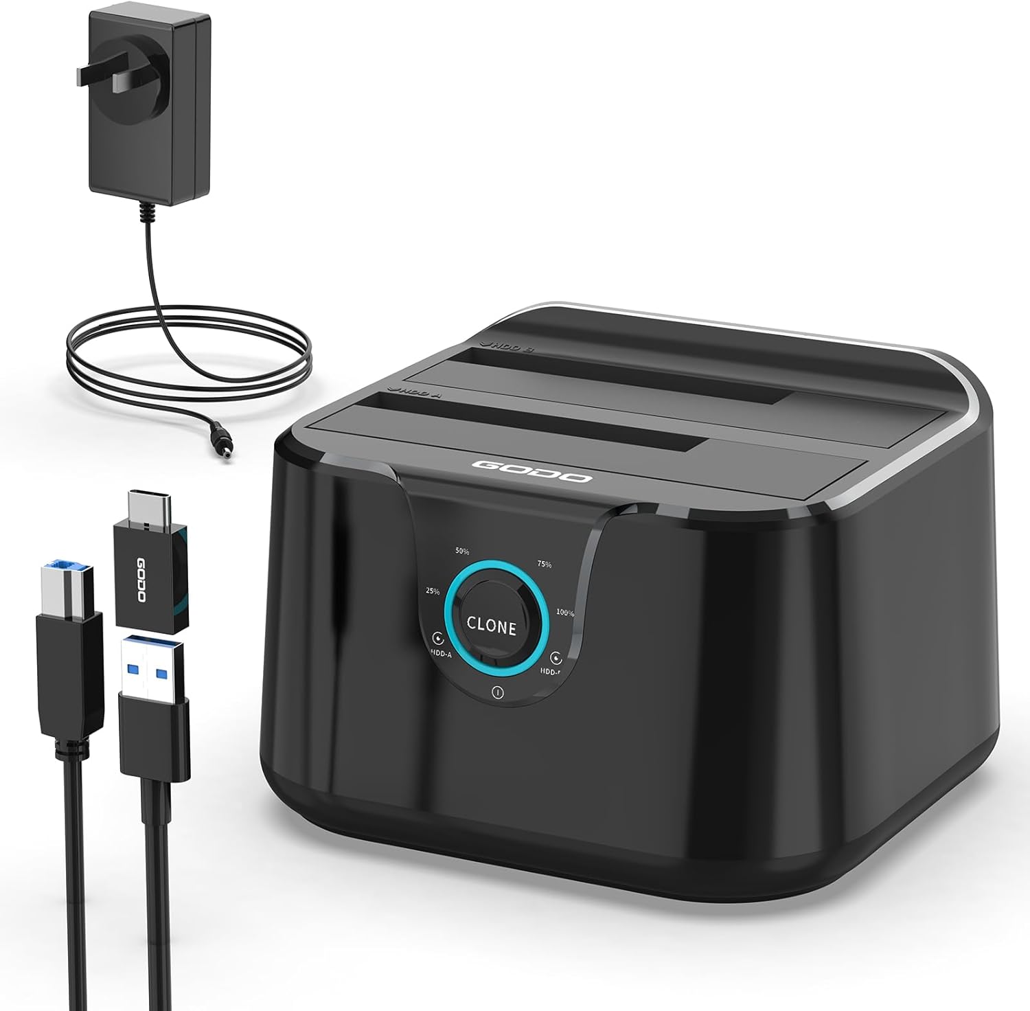 Fast Data Transfers: GODO Dual Bay HDD Dock
