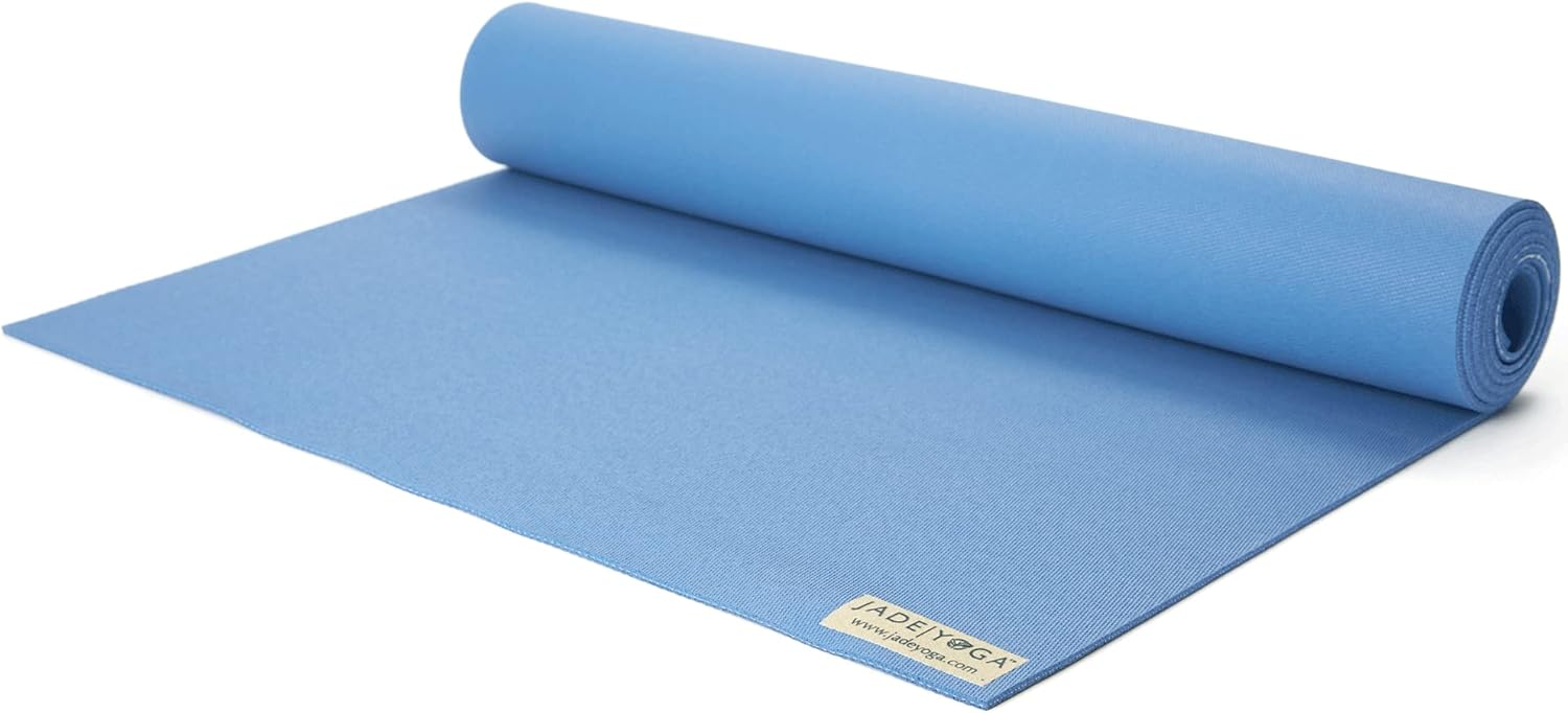 Jade Fusion Yoga Mat: Luxe Comfort, Non-Slip Grip