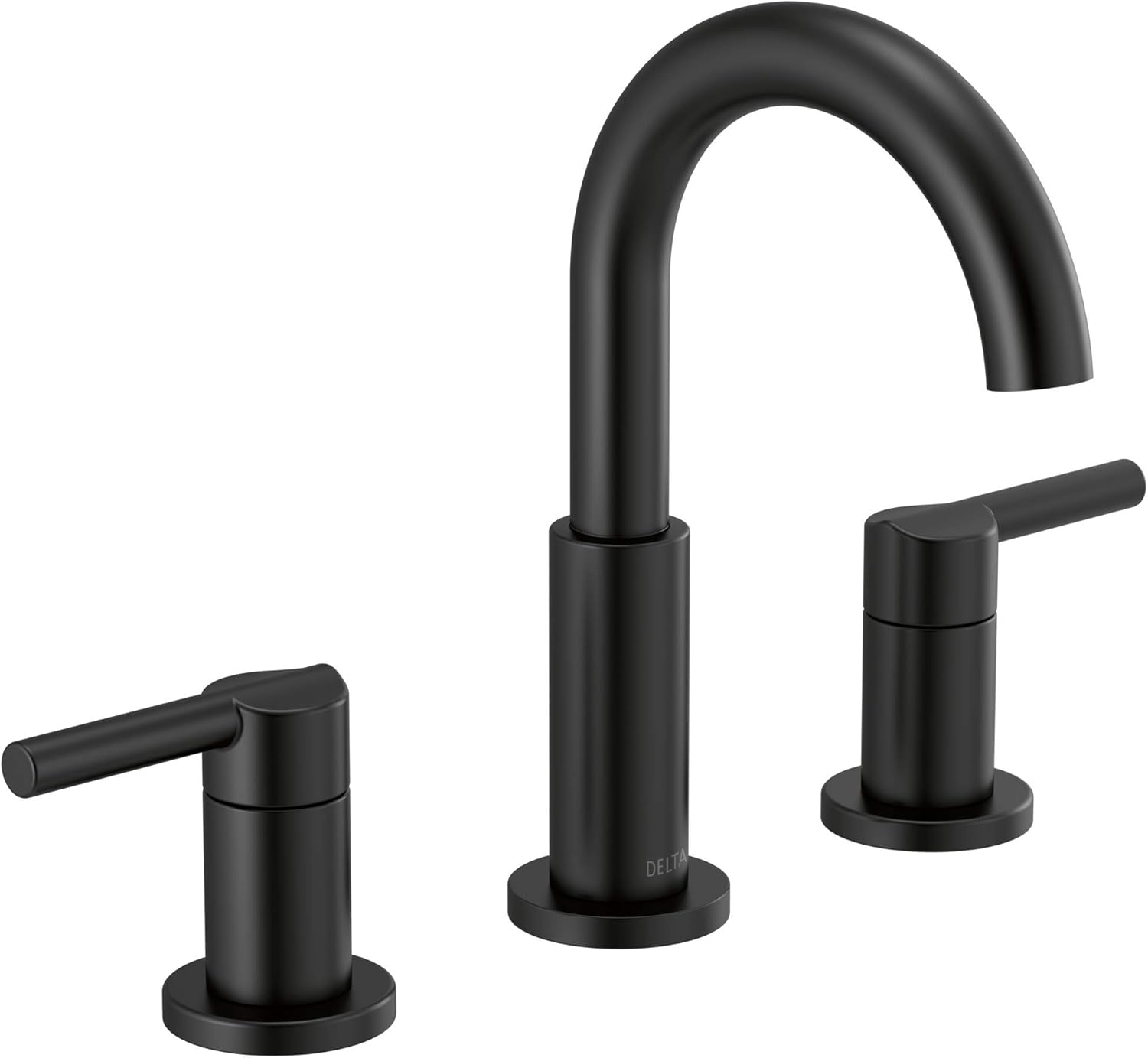 Delta Nicoli Matte Black Bathroom Faucet for Stylish Vanities
