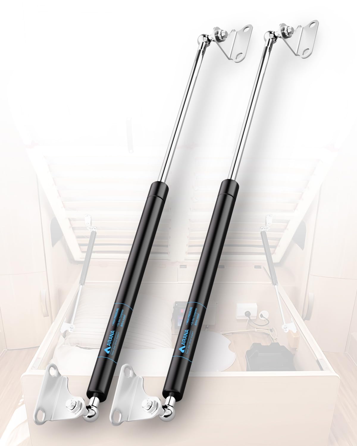 ARANA 25 Inch Gas Struts for Heavy Duty Camper Bed Support