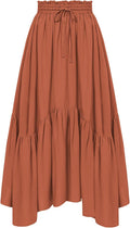 Scarlet Darkness Maxi Skirt High Waist Renaissance Skirt (Style ZNCS)