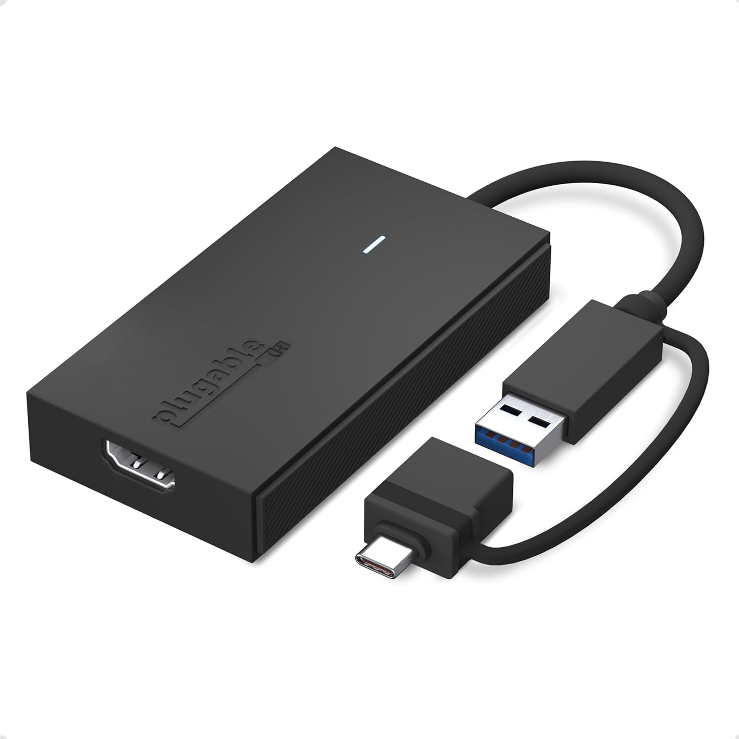 Plugable USB C to HDMI Adapter for Enhanced Multi-Monitor Setup