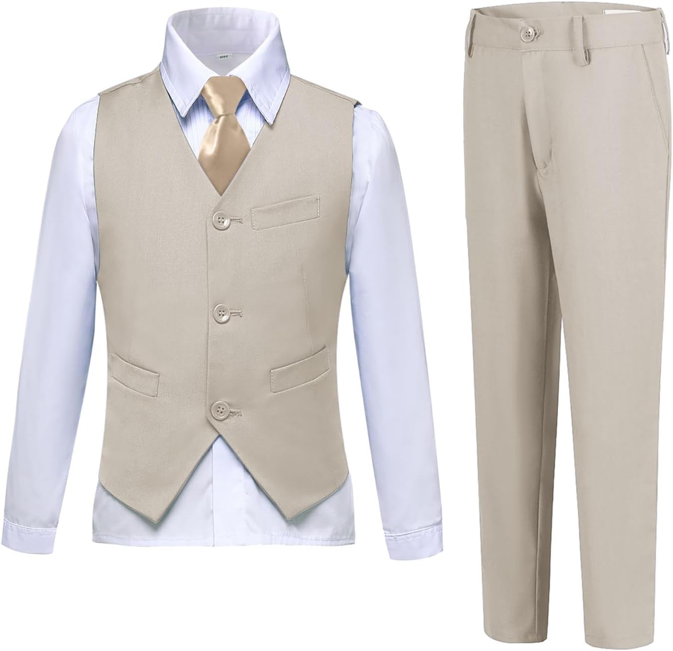 Boys Suits Slim Fit 4 Piece Formal Dresswear Set for Kids
