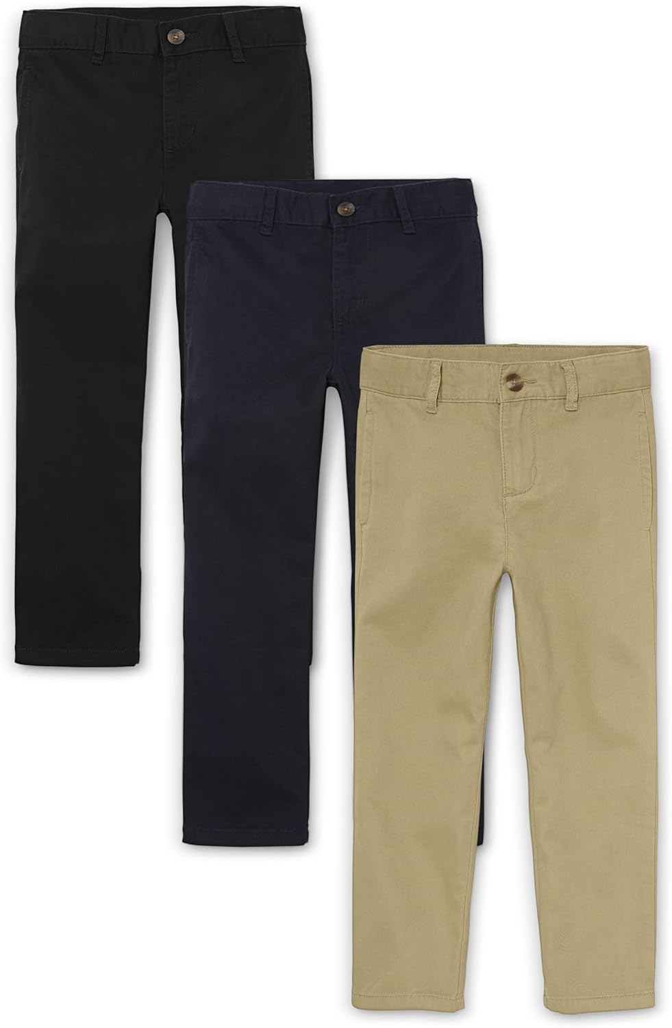 Stretch Relaxed Straight Chino Pants Multipack for Kids