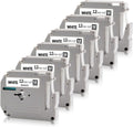 Absonic 6-Pack White Tape for Brother Label Maker