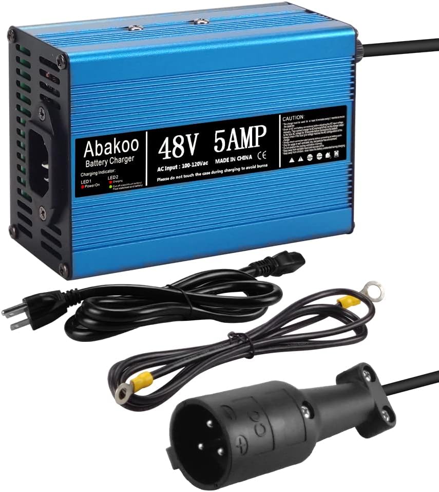 Abakoo 48V 5A Club Car Golf Cart Charger - Quick Charging