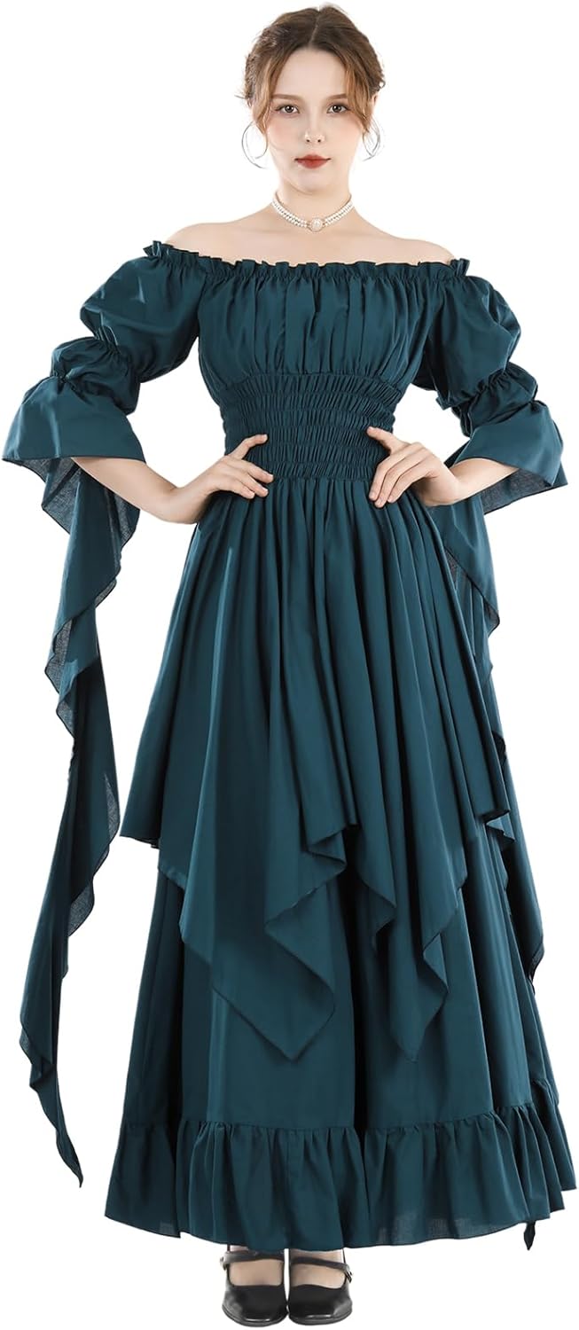 Victorian Dress Renaissance Costume for Women Gothic Witch Style