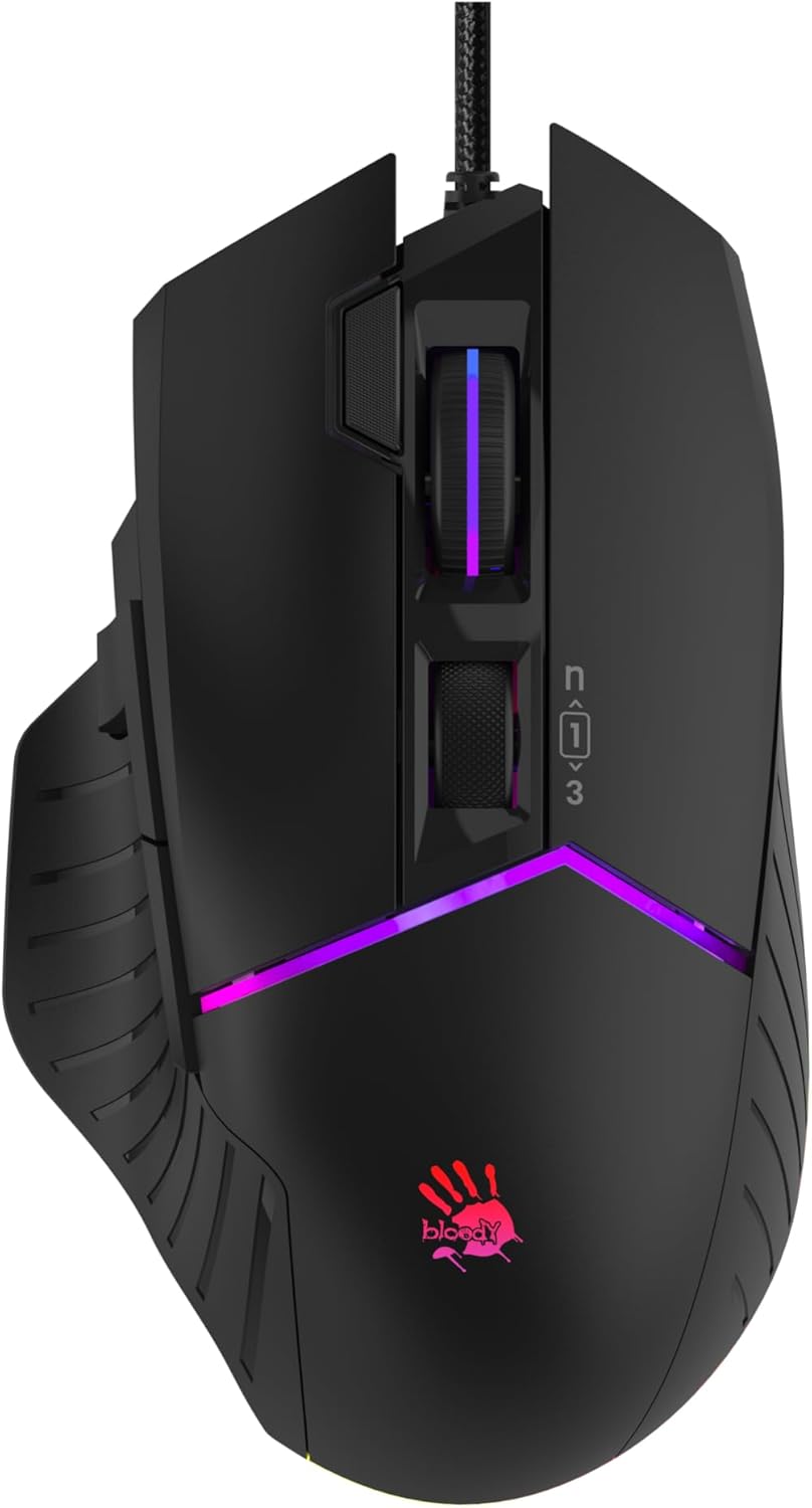 Bloody W95BR Max Extra Fire Gaming Mouse with RGB Backlit Design
