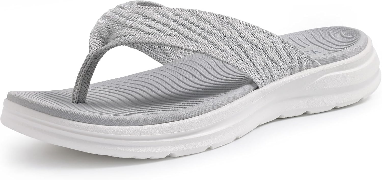 KIDMI Women's Sport Flip Flops for Comfortable Summer Walking