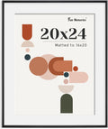 Modern Arched Picture Frames 20x24 - Lightweight Shatterproof
