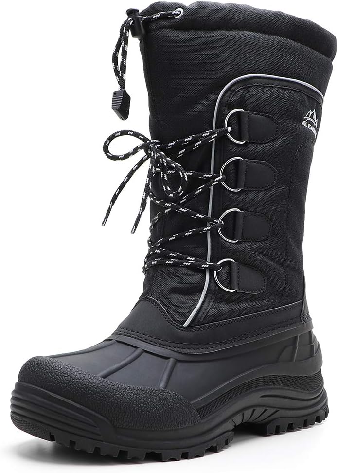 ALEADER Men's Winter Waterproof Insulated Snow Boots for Comfort