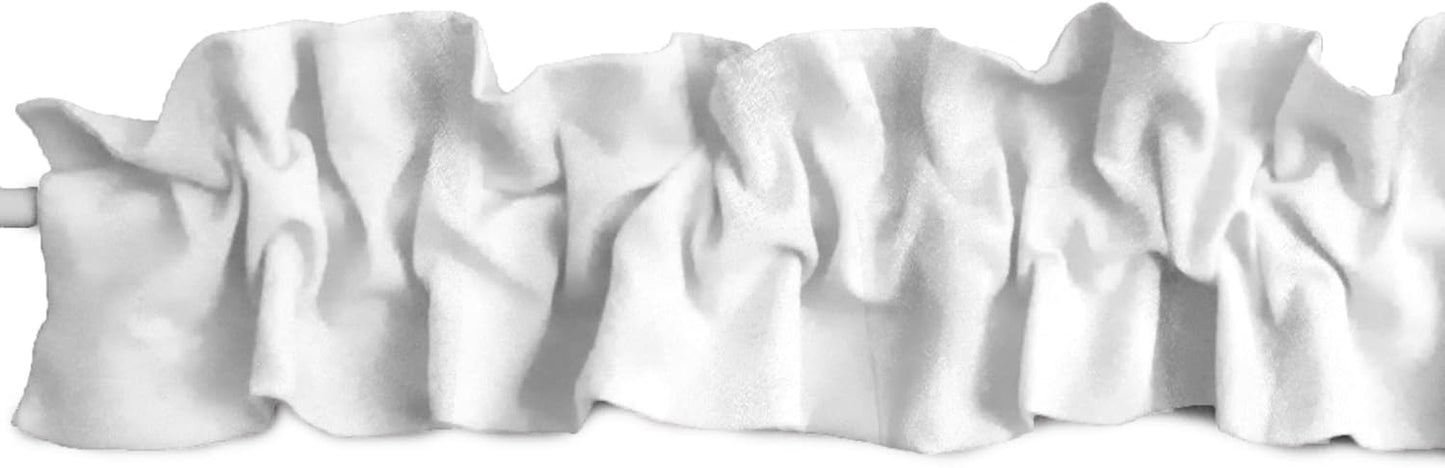 Shiny Satin Sleeve Topper Window Valance for Home Decor