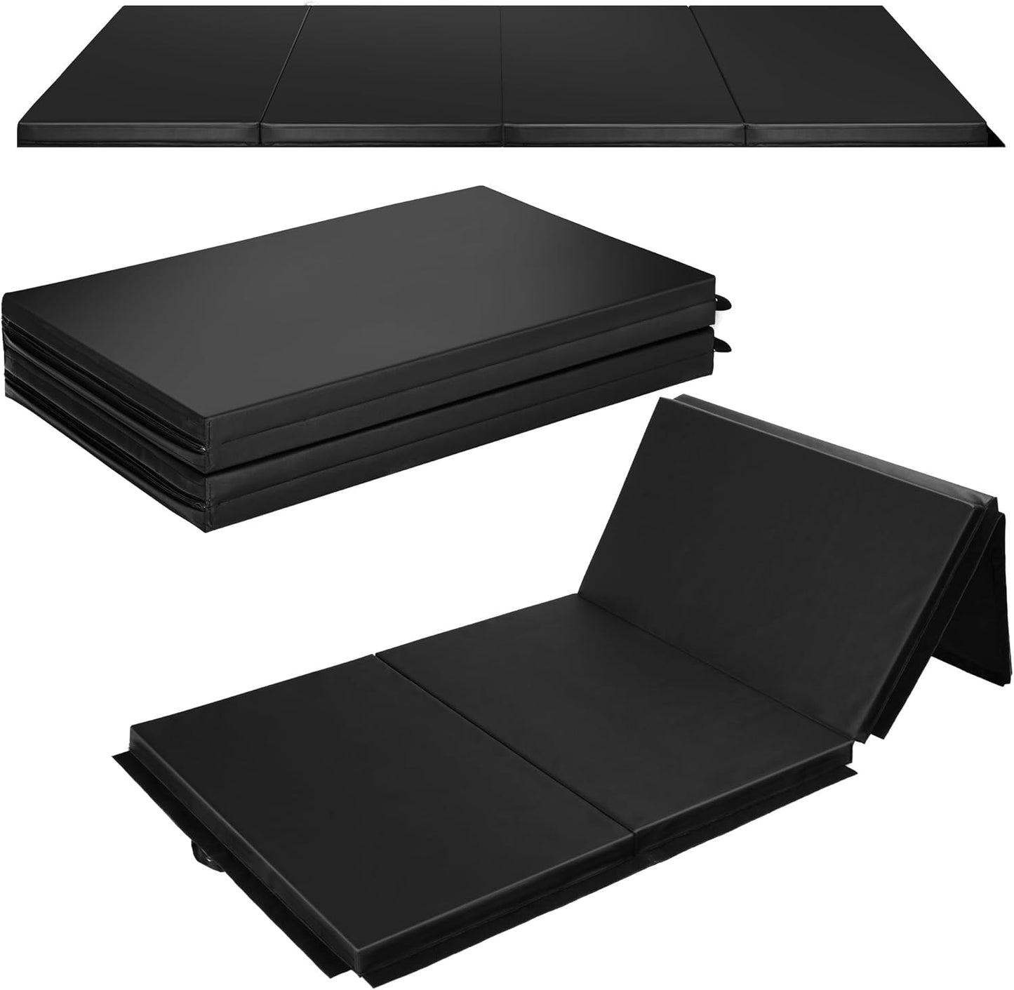 Gymnastics Mat 4ftx10ftx2in Thick for Tumbling and Core Workouts