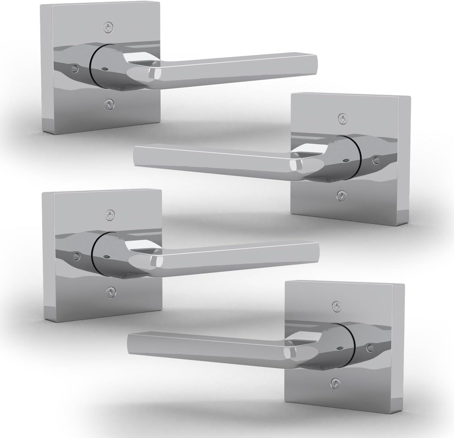 Mega Handles Prime Dummy Door Handles - Heavy Duty Chrome Style