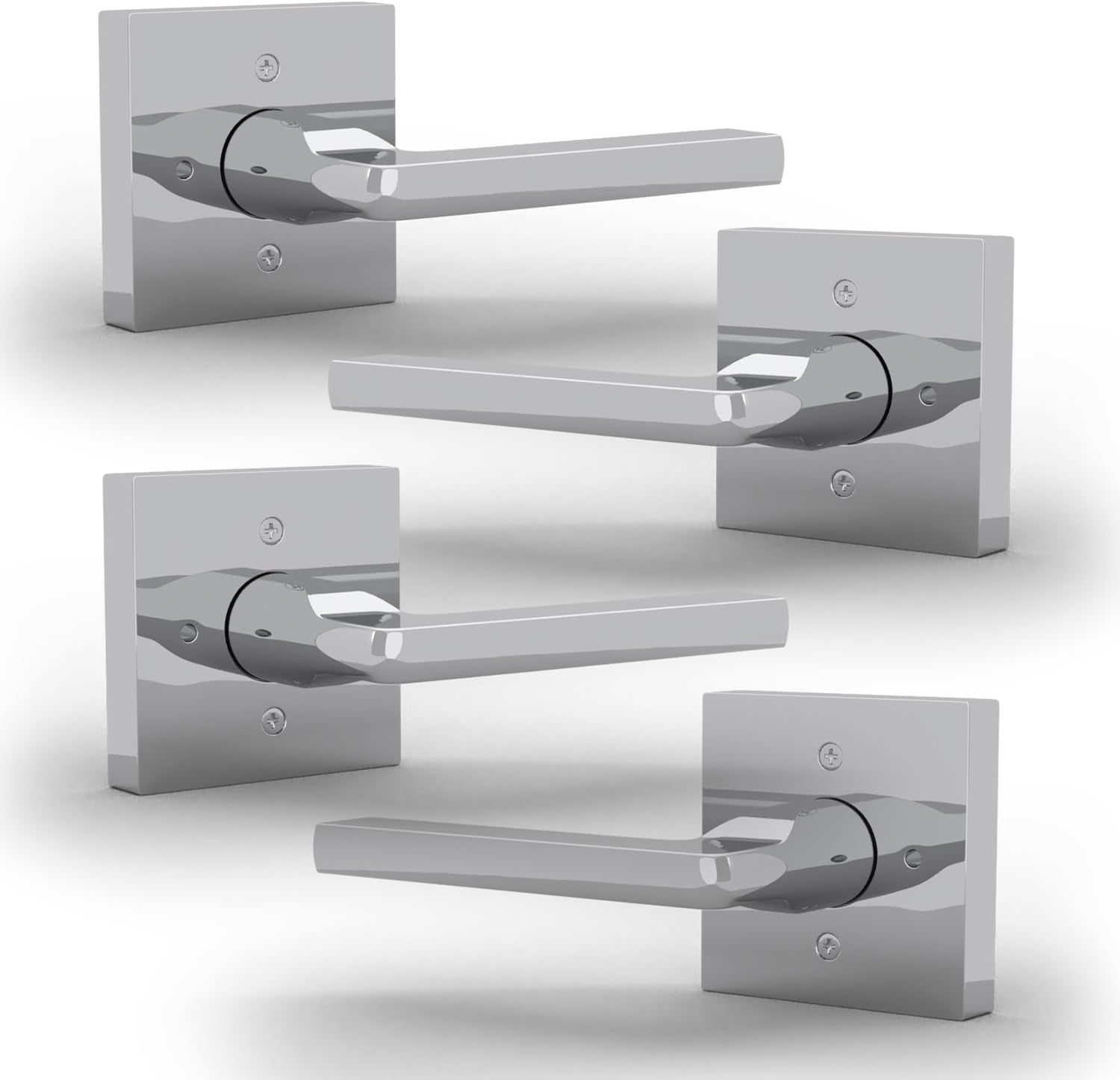 Mega Handles Prime Dummy Door Handles - Heavy Duty Chrome Style
