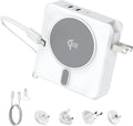 Portable Charger with Built In Cables 10,000mAh Qi2 Magnetic Power