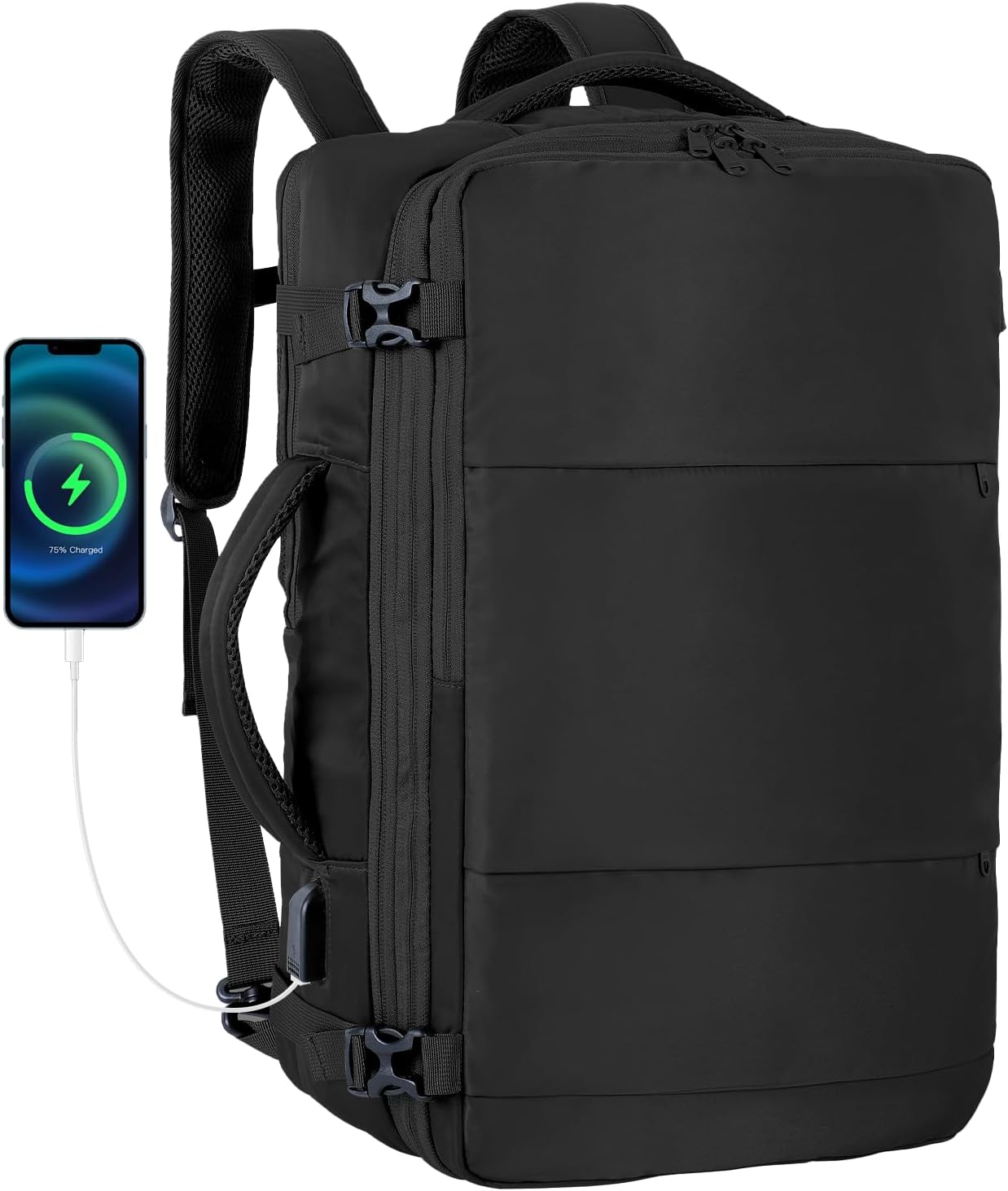 Expandable Travel Backpack with USB Charging for Easy Travel