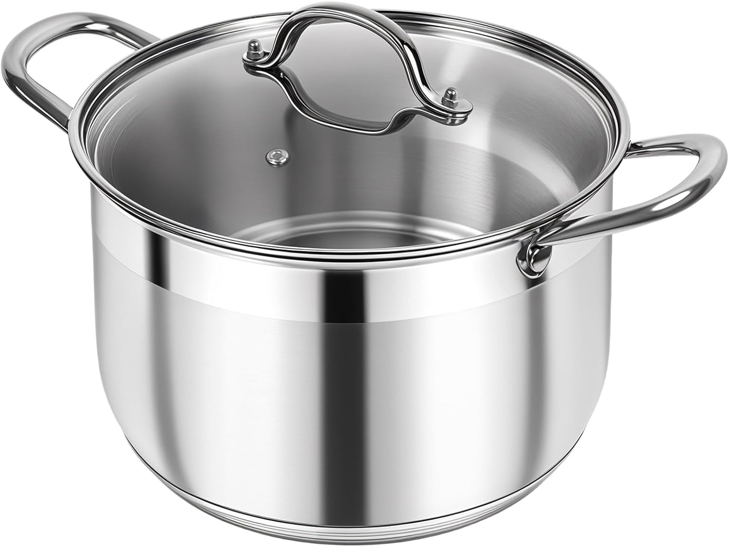 Kirecoo 12 Quart Stainless Steel Stock Pot for Cooking Needs