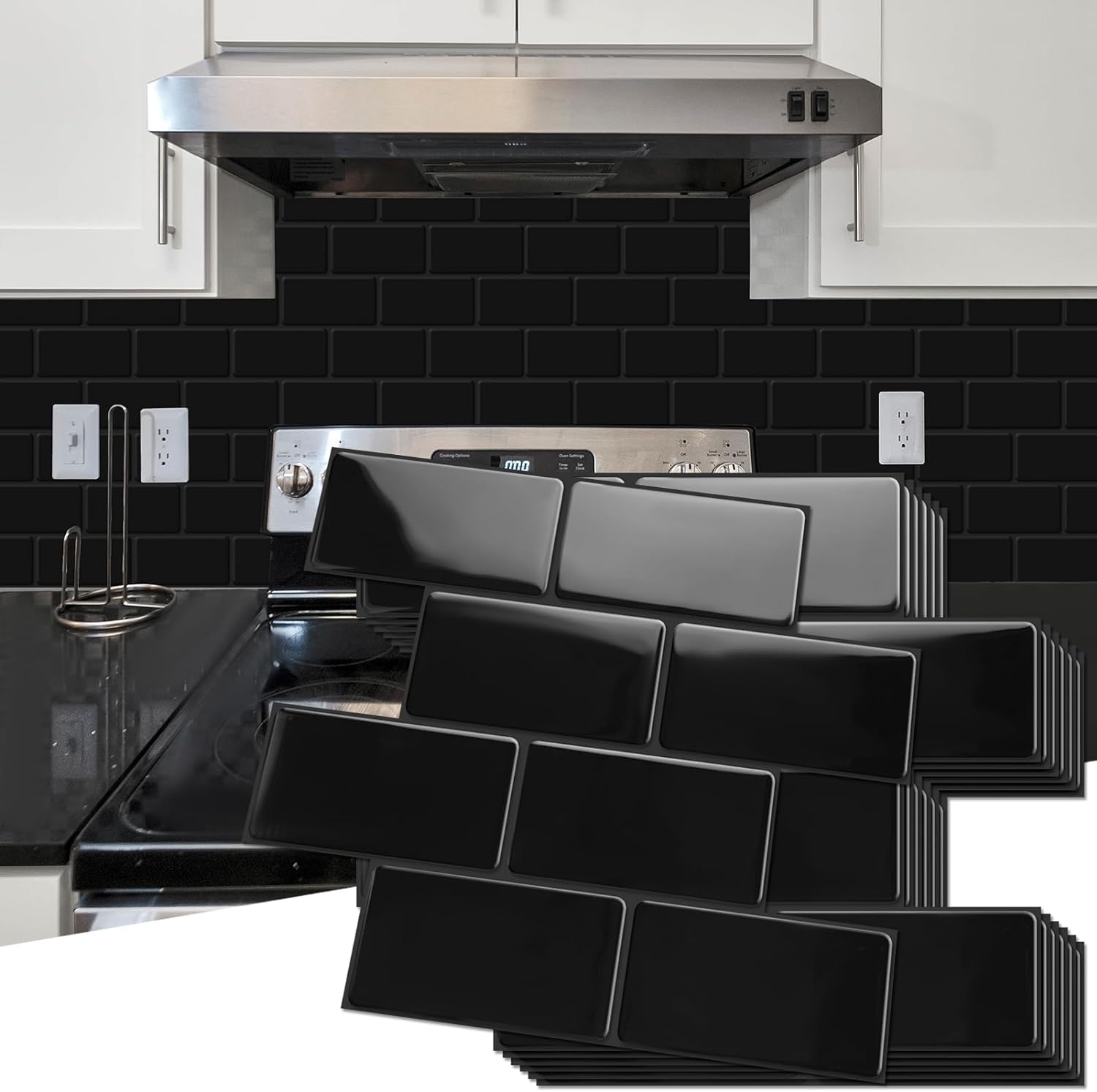Art3d Peel and Stick Backsplash for Kitchen and Bathroom Use