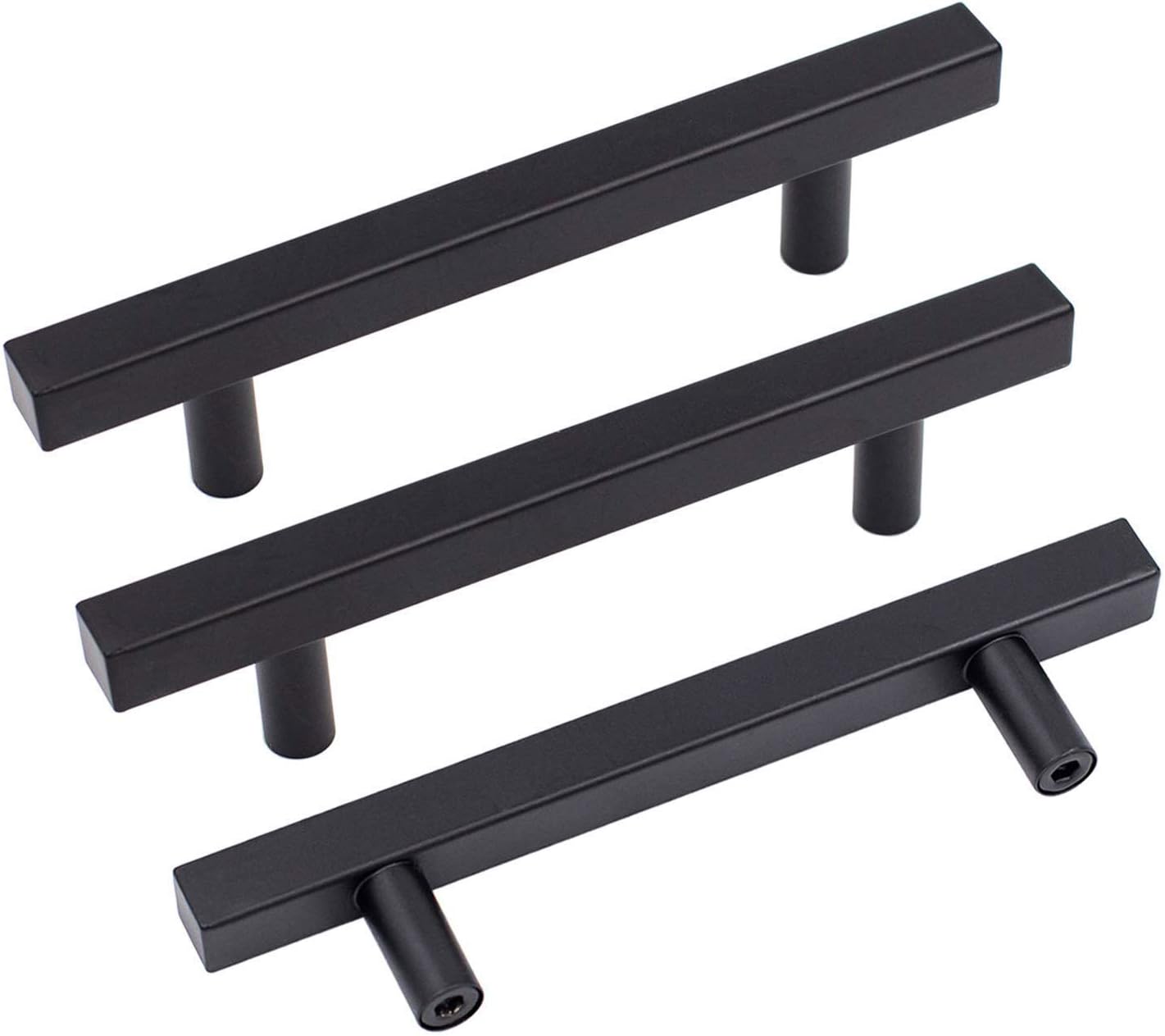 Stylish 25 Pack Black Cabinet Pulls for Modern Home Decor