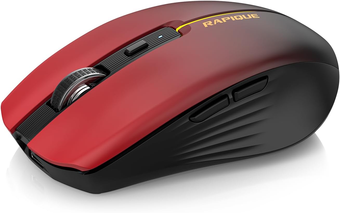 RAPIQUE Tri-Mode Mouse - High Performance, Multi-Device, Rechargeable