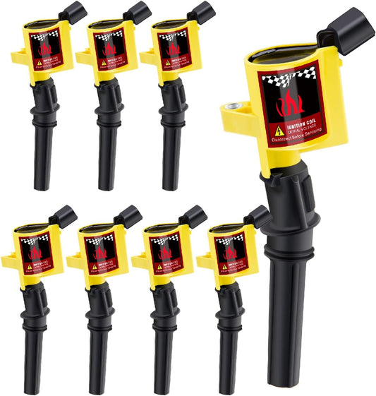 8 Pcs Ignition Coil Pack for Ford F150 F250 Explorer V8 V10