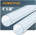 POWERTEC Clear PVC Pipe 4 in x 36 in - Rigid Dust Collection Tube