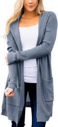 Long Cardigans for Women Hooded Sweater - Lightweight Midi Layer