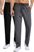 Men's Sweatpants Lightweight Workout Pants with Zipper Pockets Hiking