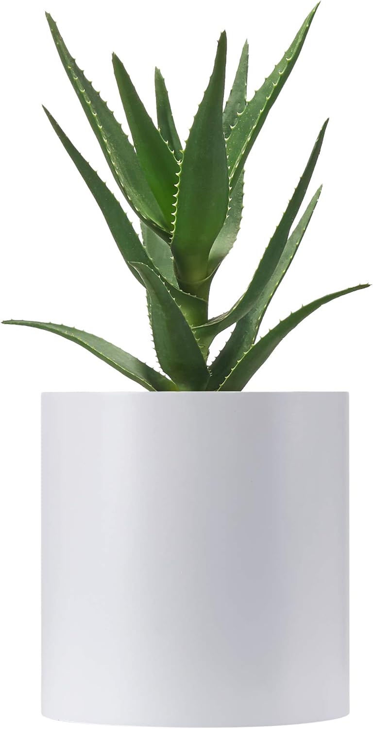 FaithLand 8 Inch Plant Pot - Stylish Mid-Century Modern Design