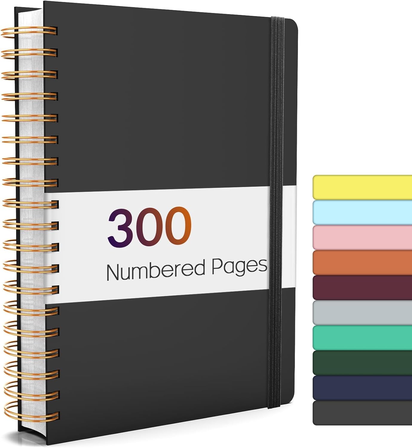 Forvencer B5 Lined Spiral Journal - 300 Numbered Pages, 100GSM Paper