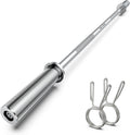 Olympic Barbell Bar 55in 2in Weight Lifting Bar - Sturdy Home Gym Bar