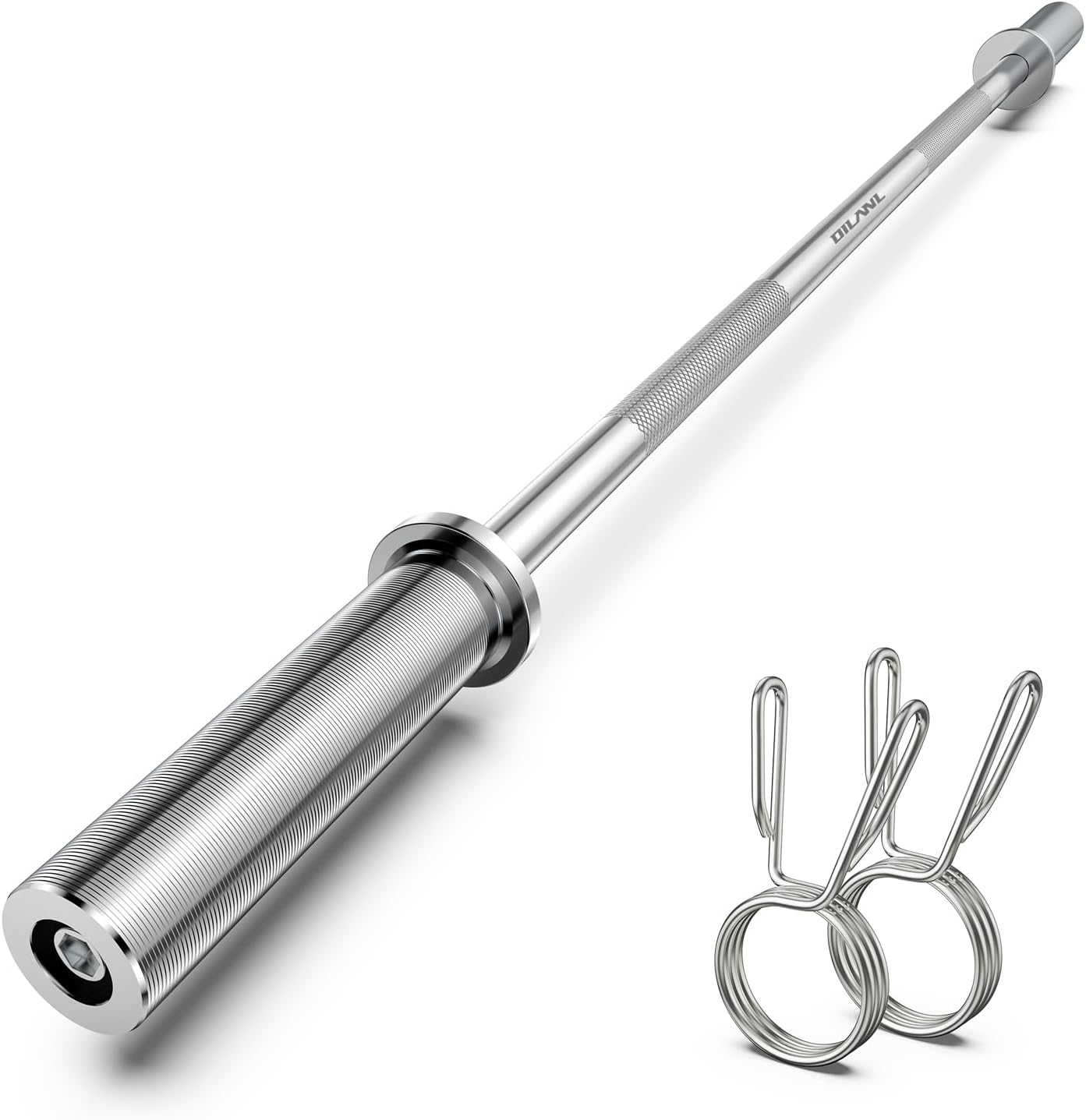 Olympic Barbell Bar 55in for Strength Training and Weight Lifting