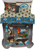 Jurassic World Rebirth Kids Bedding Set for Full Size Beds