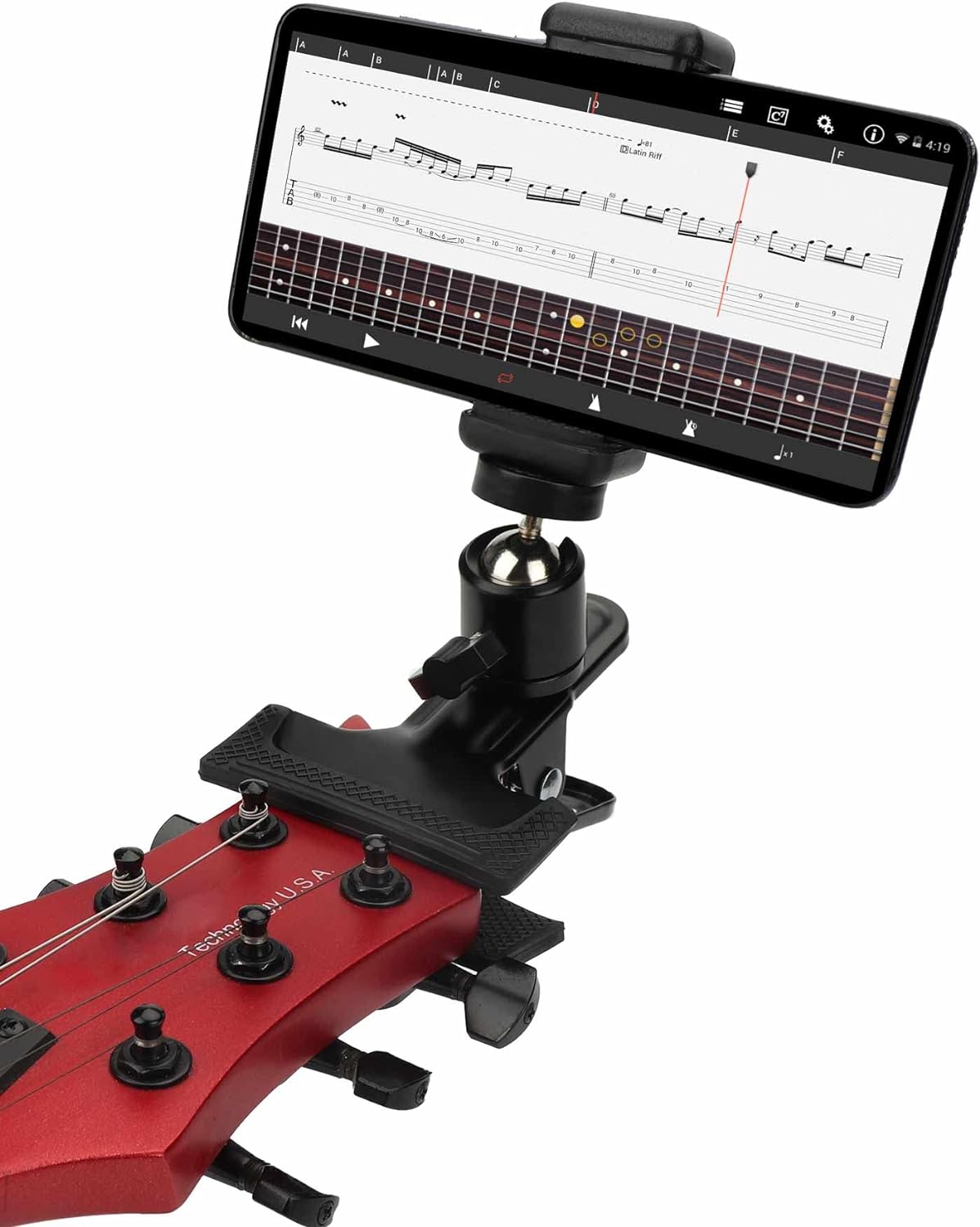 Secure Phone Mount for Guitarists by LMS