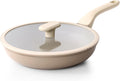 Nonstick Frying Pan with Lid 10 in - Healthy ILAG Coating